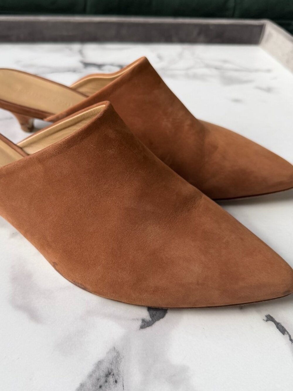 Jenni Kayne Walnut Oiled Leather Mules Size 41 - Picture 5 of 12